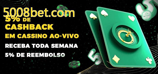 Promoções do cassino ao Vivo 5008bet.com